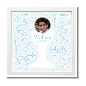 Communion WordArt Frame - Personalised Gift