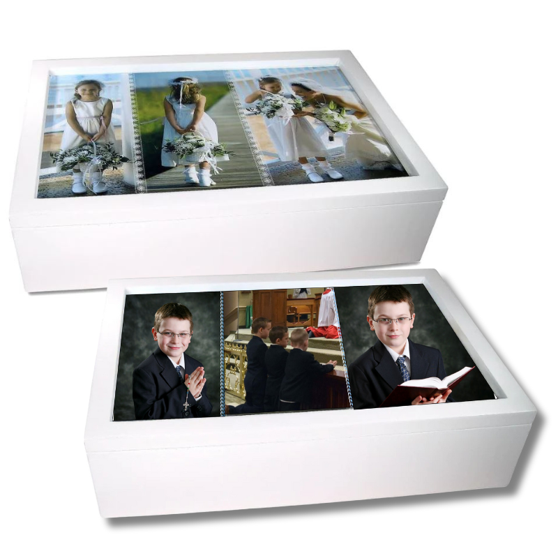 Communion Photo Keepsake Box, Personalised Gift