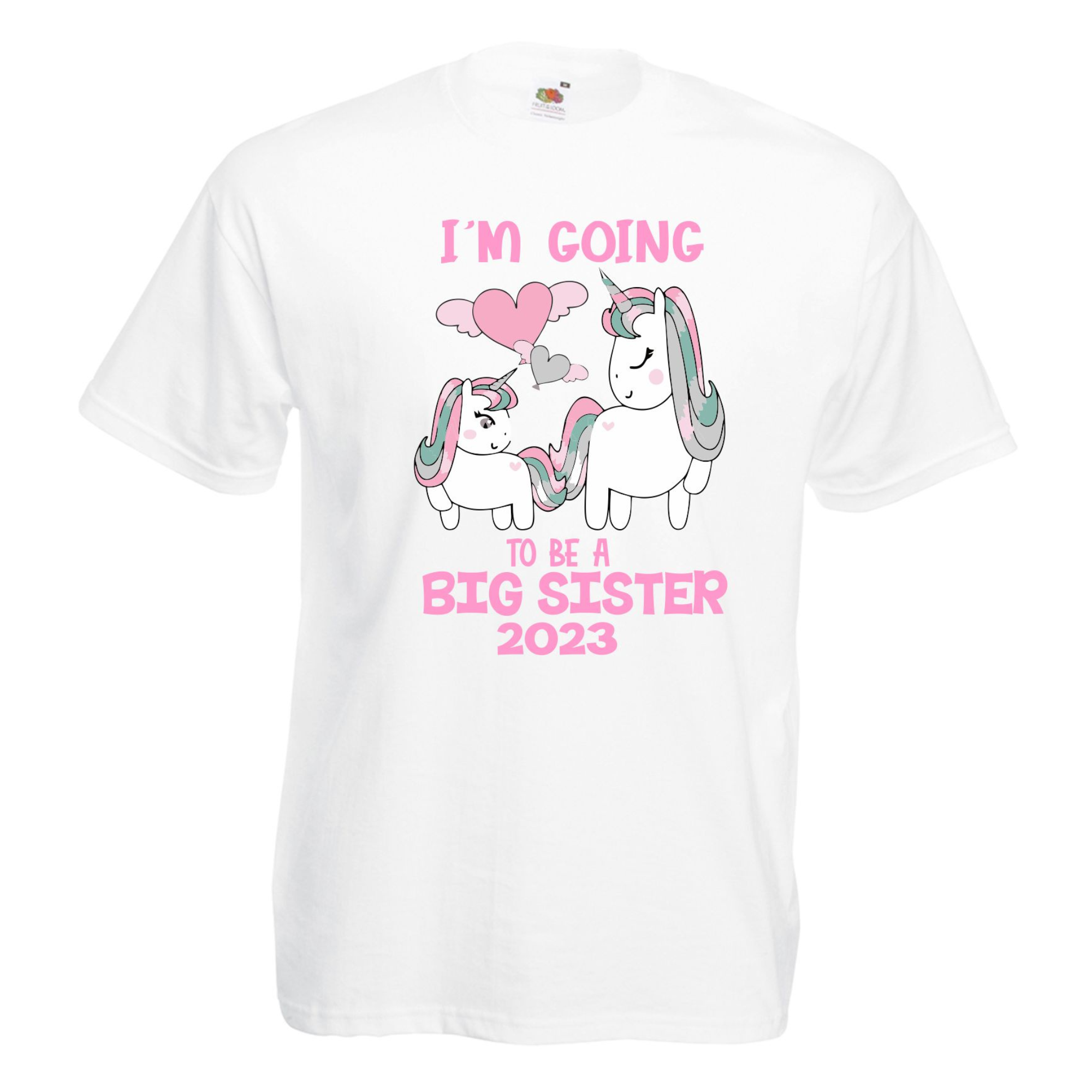 Big sister Unicorn T-shirt - Personalised Gift