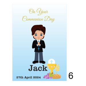 Customised Boy Holy Communion Card - Personalised Gift