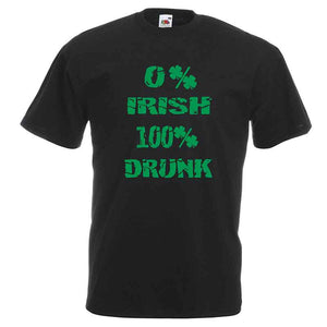 0% Irish T-Shirt Personalised Gift