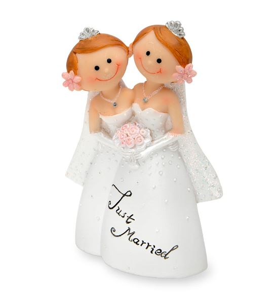 Same Sex Female Wedding Cake Toppers, Personalised Gift