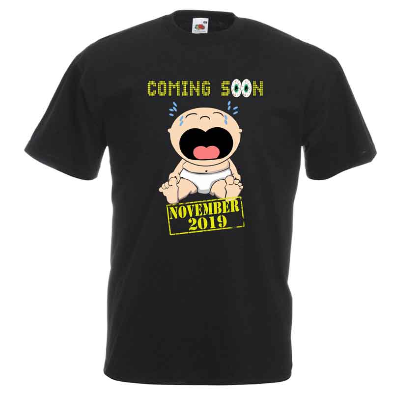 Coming Soon T-Shirt, Personalised Gift