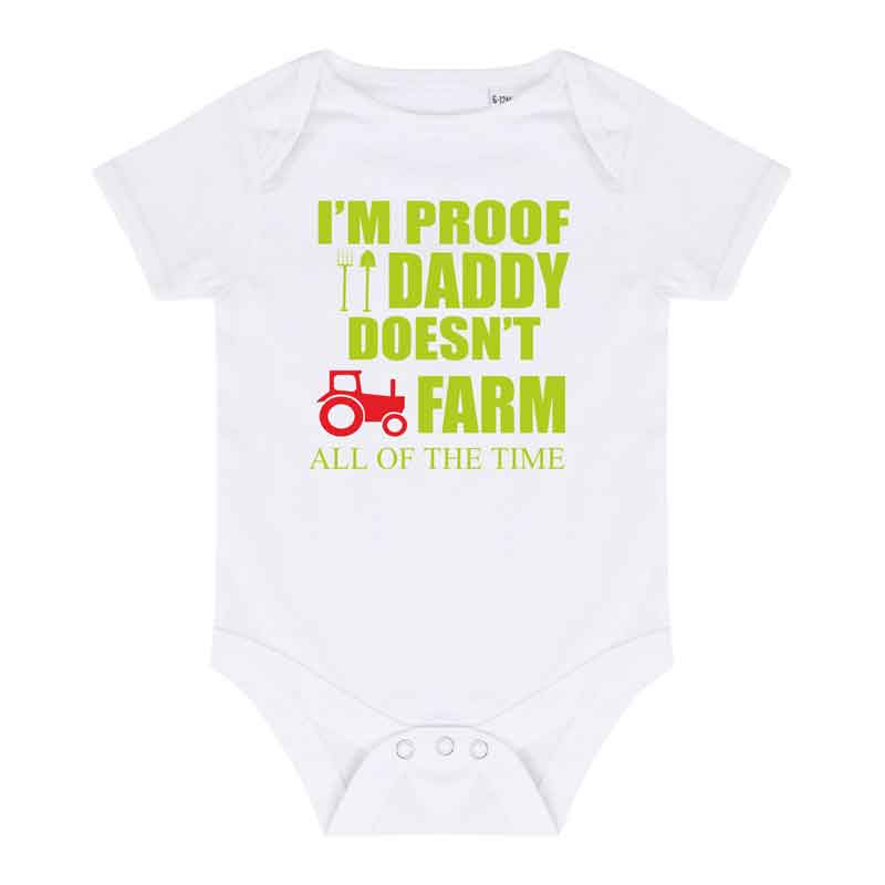 I'm proof That Daddy Doesn't...baby vest, Personalised Gift