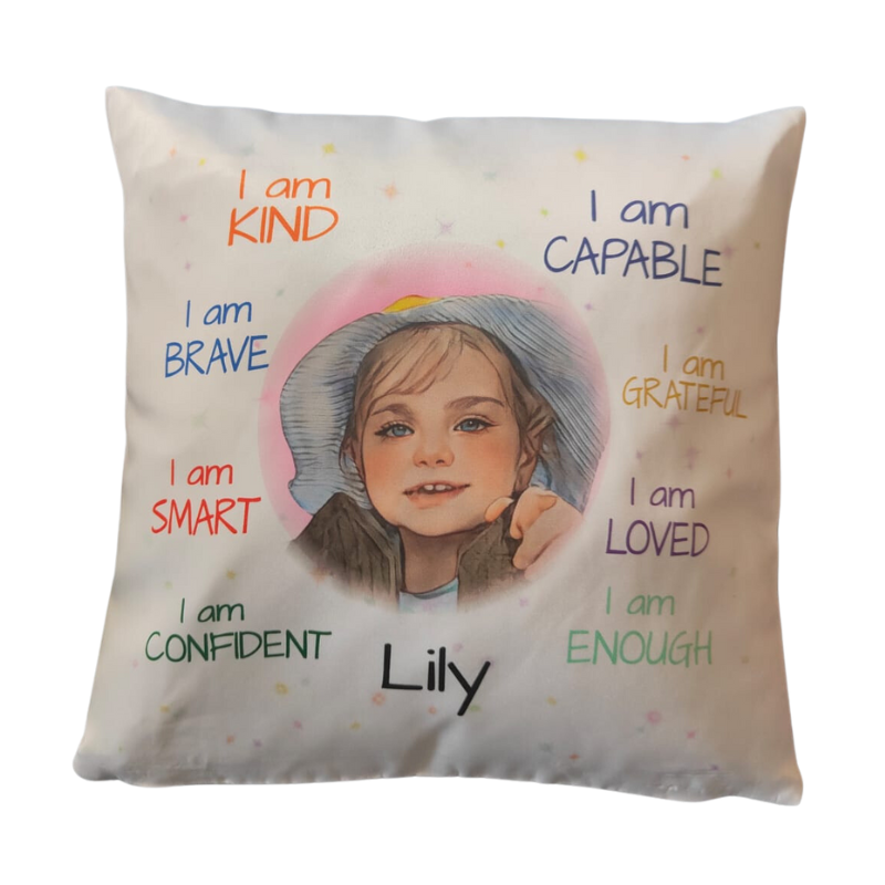 Positive Affirmation Cushion, Personalised Gift