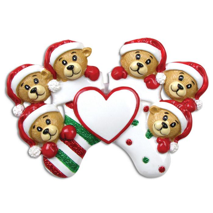Clinging Bear (6) Christmas Decoration, Personalised Gift