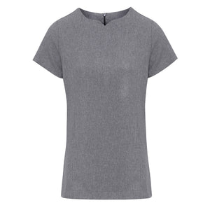 Viola Linen Look cut neck beauty tunic, Personalised Gift