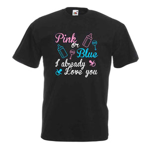 Pink or Blue? Gender Reveal T-Shirt, Personalised Gift