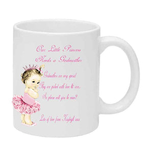 Will You Be My God Parent Mug, Personalised Gift