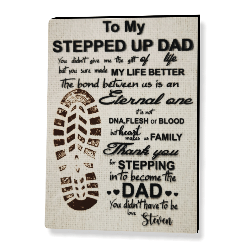 Stepped Up Dad Easel, Personalised Gift