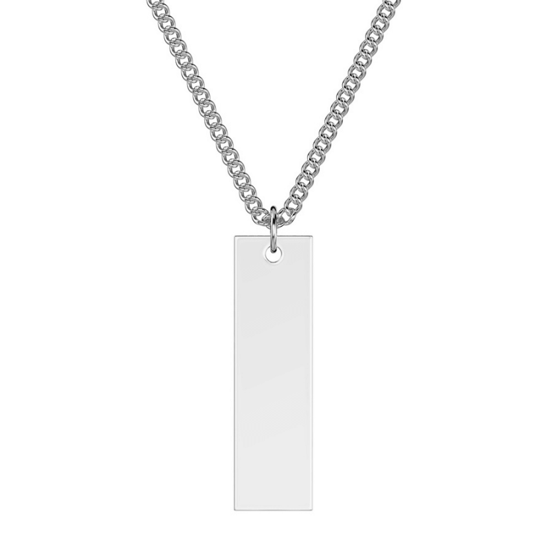Engraved Rectangle Pendant, Personalised Gift
