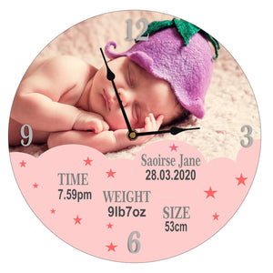 Baby Clock, Personalised Gift