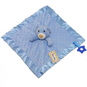 Velour dimple Fabric Comforter with teether, Personalised Gift