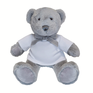 Super Soft Teddy In White T-Shirt, Personalised Gift
