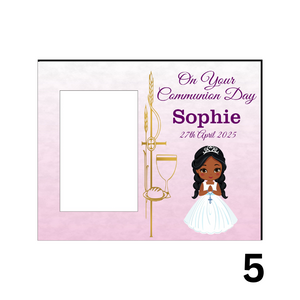 Girl Communion Frame, Personalised Gift