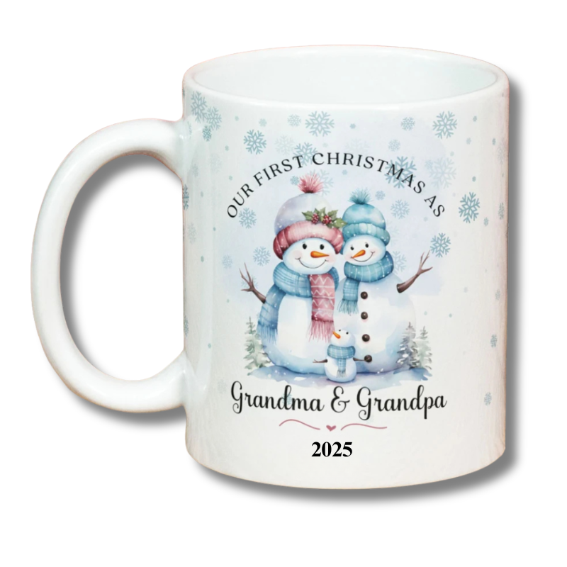 1st Christmas as Grandparents Mug - Personalised Gift