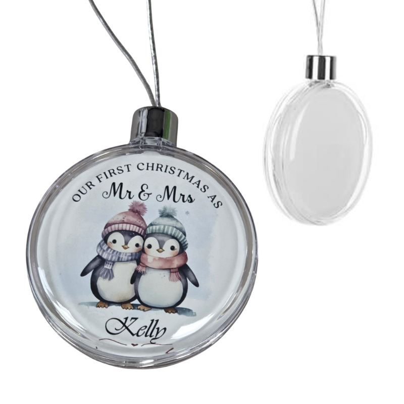 First Christmas As Mr & Mrs Bauble - Personalised Gift