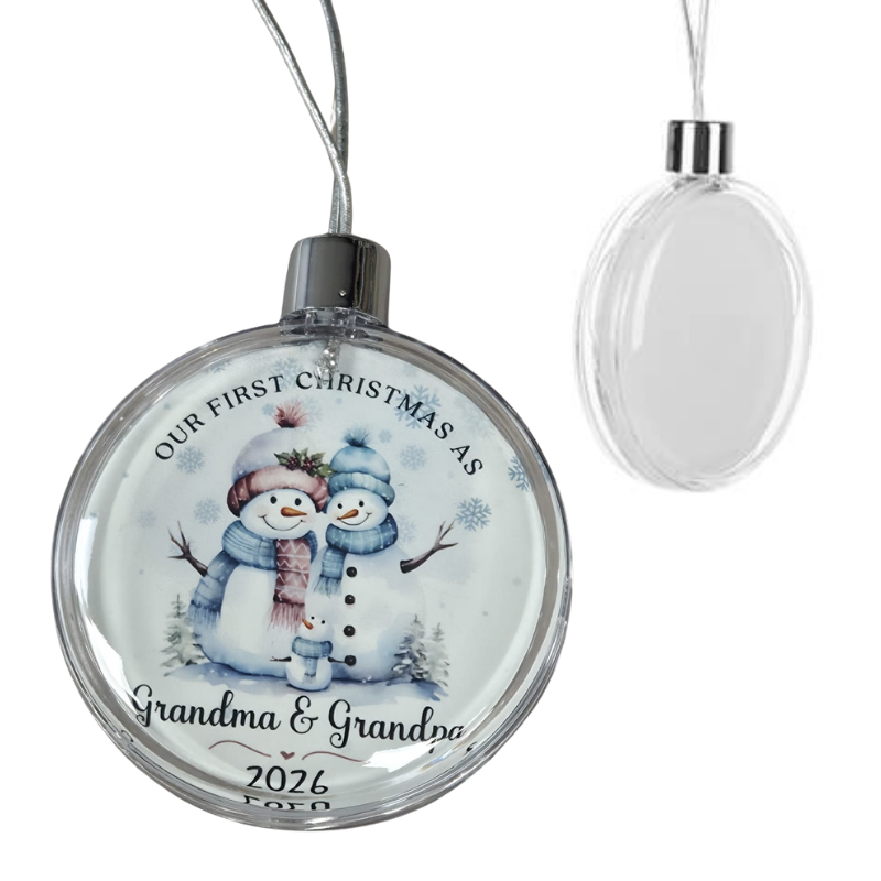 First Christmas As Grandparents Bauble - Personalised Gift