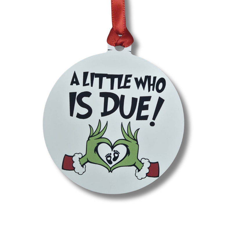 A Little Who Is Due Decoration - Personalised Gift