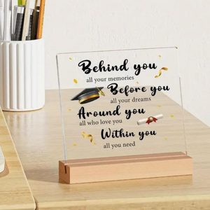 Perspex Graduation Plaque - Personalised Gift