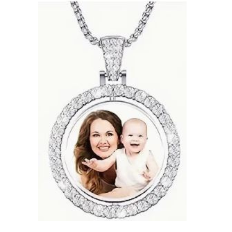 Rhinestone Pendant - Personalised Gift