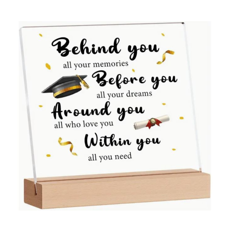 Perspex Graduation Plaque - Personalised Gift