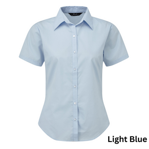 Women's short sleeve poplin blouse - Personalised Gift