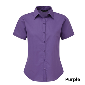 Women's short sleeve poplin blouse - Personalised Gift
