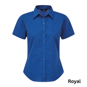 Women's short sleeve poplin blouse - Personalised Gift