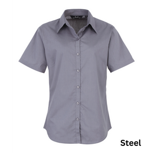 Women's short sleeve poplin blouse - Personalised Gift
