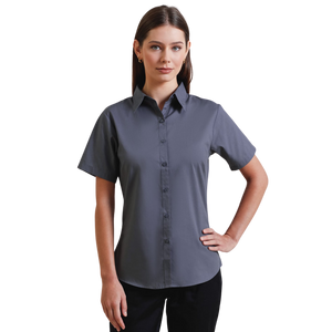 Women's short sleeve poplin blouse - Personalised Gift