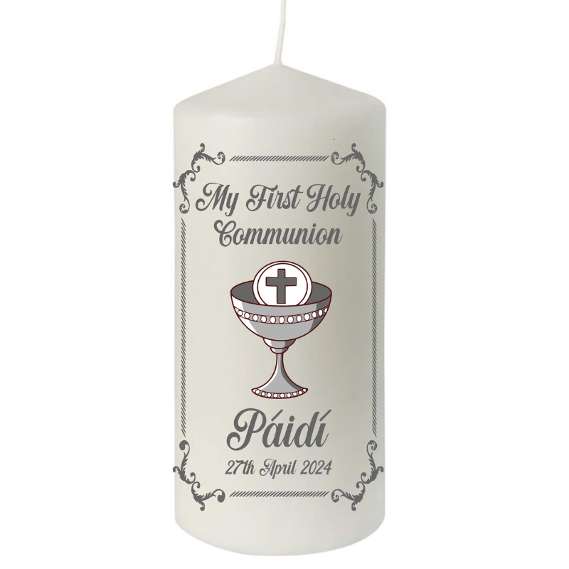First Holy Communion Candle - Personalised Gift