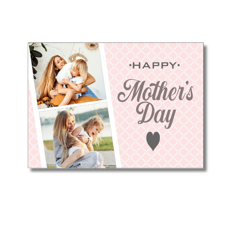 Mothers Day Card - 2 Photos - Personalised Gift