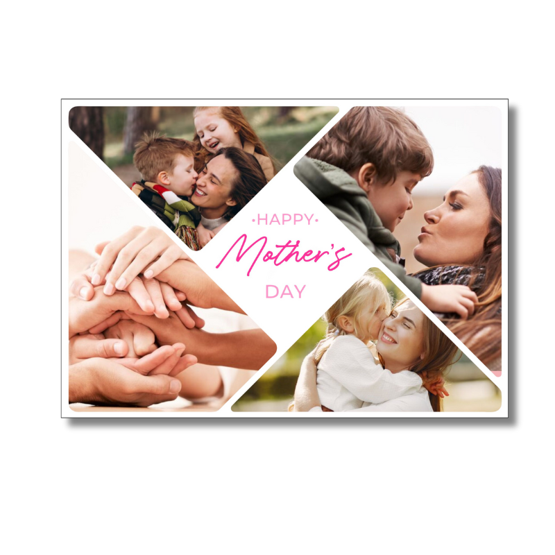 Mother's Day Card 4 Photos - Personalised Gift