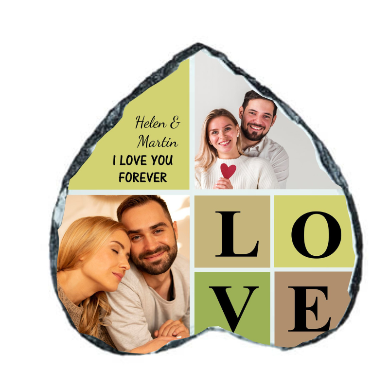 Love Heart Slate - Persnalised Gift