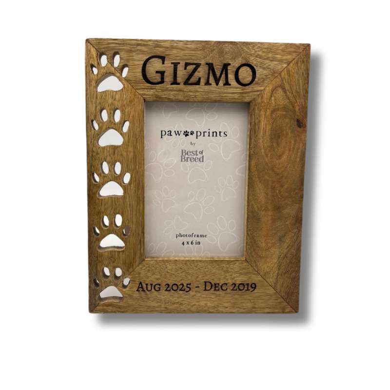 Engraved Wooden Pet Frame - Personalised Gift