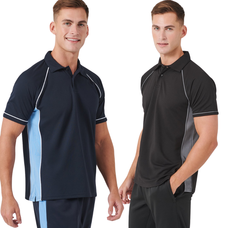 Piped performance polo