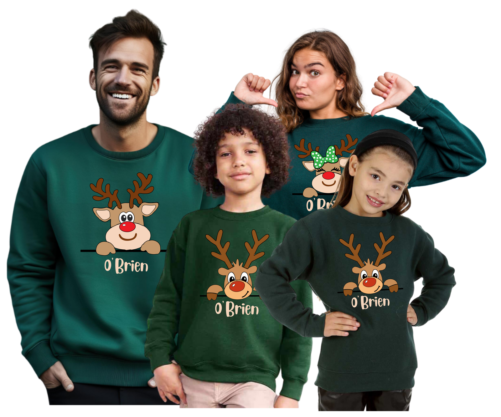 Reindeer Christmas Jumper -  Personalised Gift