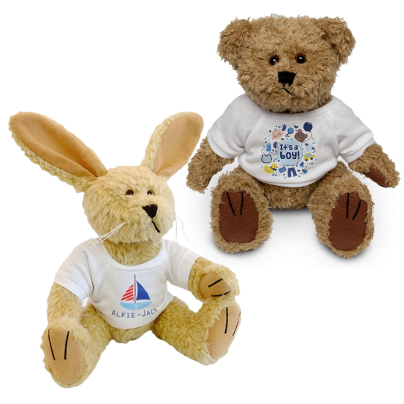 Small Teddys and Bunnys, Personalised Gift