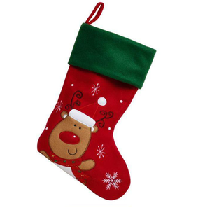 Deluxe Plush Green Top Christmas Stockings, Personalised Gift