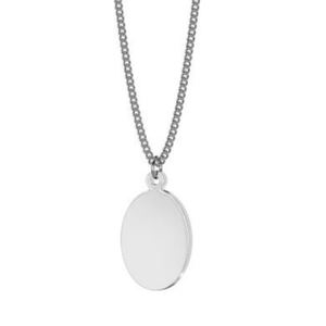 Oval Engraved Photo Pendant, Personalised Gift