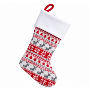 Deluxe Plush Nordic Reindeer Stocking, Personalised Gift