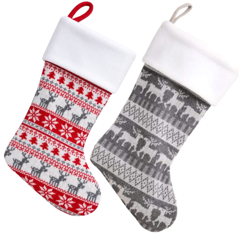 Deluxe Plush Nordic Reindeer Stocking, Personalised Gift