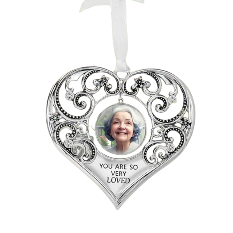 Decorative Heart Shaped Christmas Ornament - Personalise It