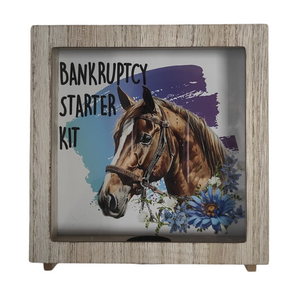 Horse Design Wooden Shadow Money Box, Personalised Gift