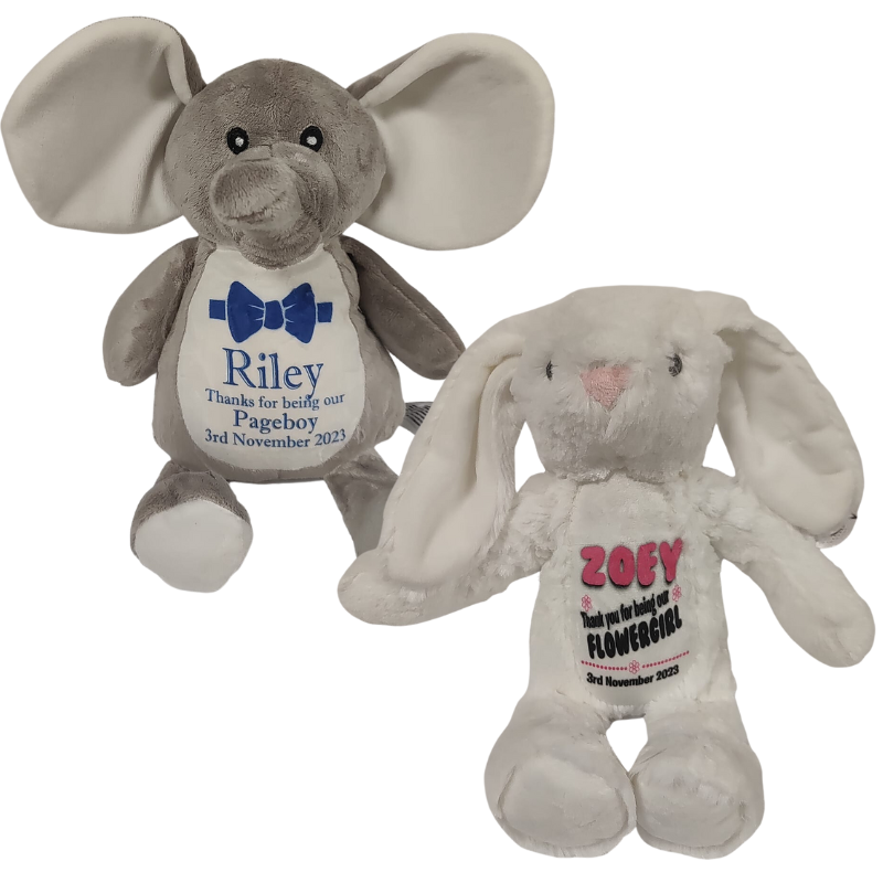 Flowergirl & Pageboy teddy, Personalised Gift