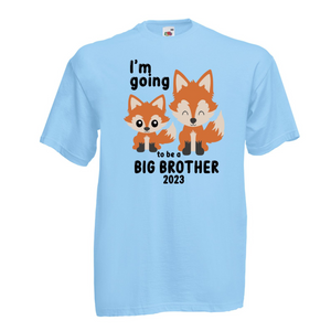 Big Brother Fox Design T-Shirt - Personalised Gift