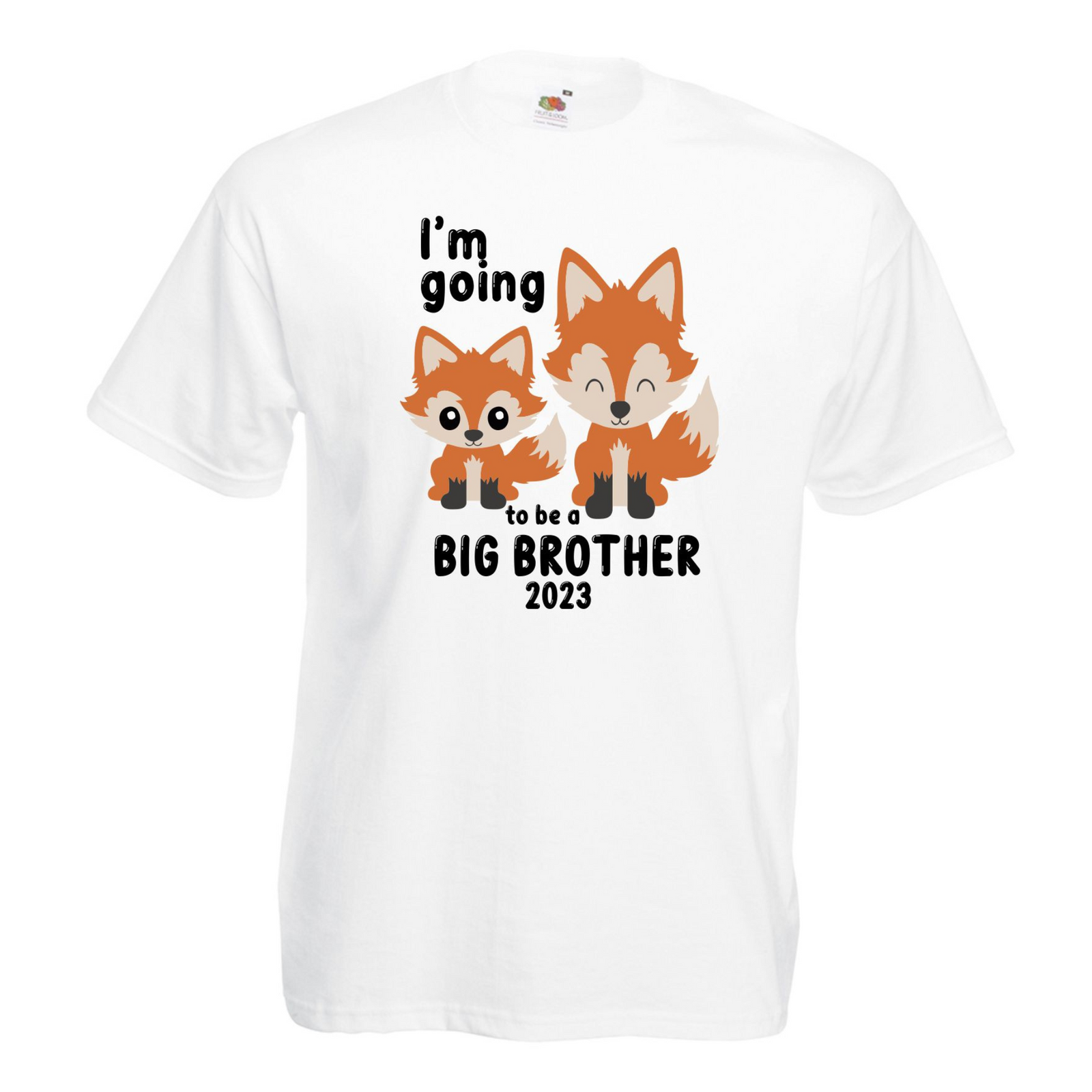 Big Brother Fox Design T-Shirt - Personalised Gift