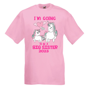 Big sister Unicorn T-shirt - Personalised Gift