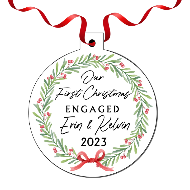 Our first engaged shop christmas